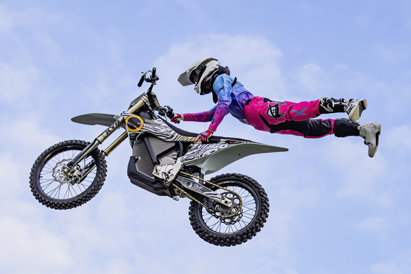 Photograph Claude Bossel Flying With My Bike    Fmx Biker on One Eyeland