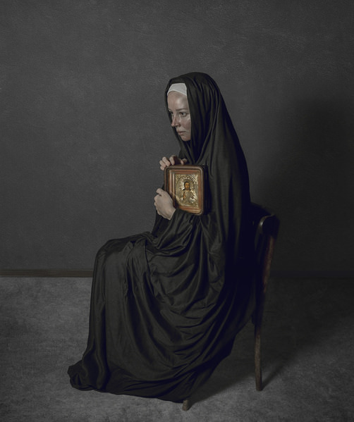 Photograph Ekaterina Kott Nun And Icon on One Eyeland