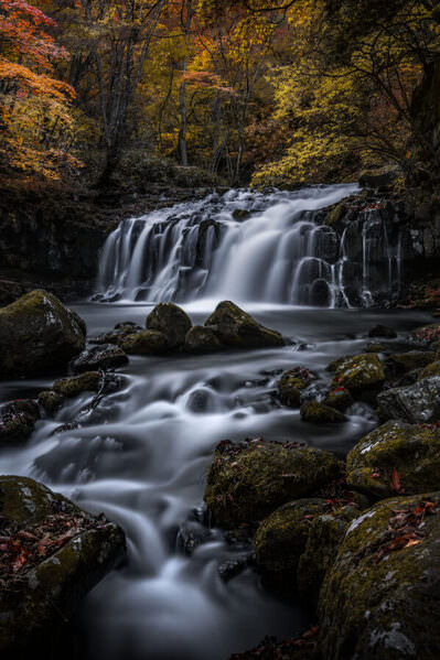 Photograph Hiroki Matsubara Autumn Mountain Stream on One Eyeland