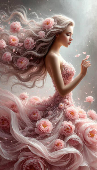 Photograph Dina Poluhina Pink Flowers on One Eyeland
