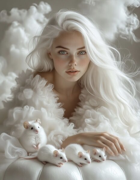 Photograph Helena Zlenko Adorable Mice on One Eyeland