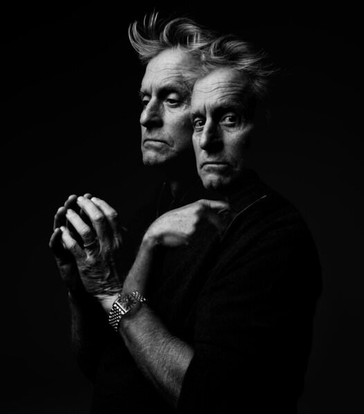 Photograph Howard Schatz Actor Michael Douglas on One Eyeland