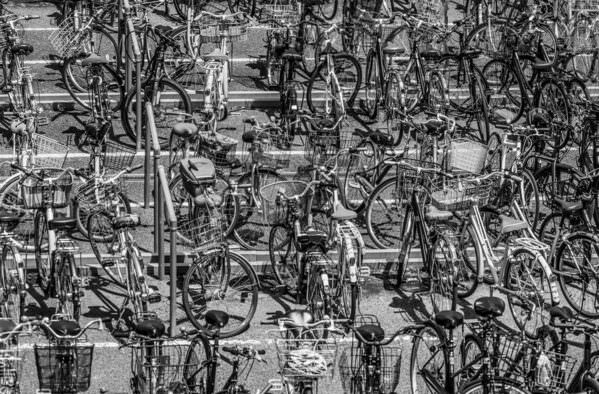 Photograph Mel Yukiina Bicycles on One Eyeland