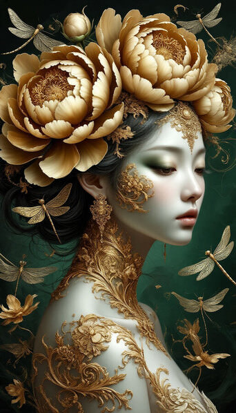 Photograph Tatiana Semenova In Gold on One Eyeland
