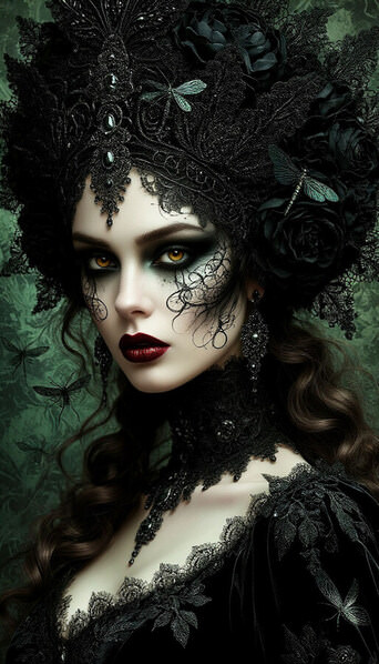 Photograph Dina Poluhina Gothic Lady on One Eyeland