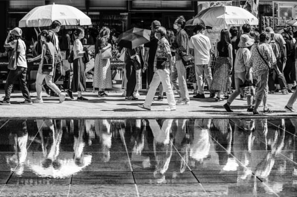 Photograph Mel Yukiina People Restaurant And Waters Mirror on One Eyeland
