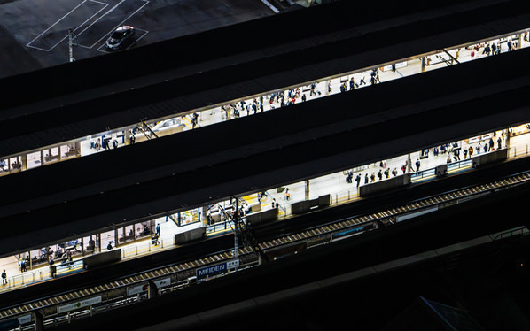 Photograph Mel Yukiina Commuter Train on One Eyeland
