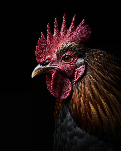Photograph Ana Montesinos Rooster on One Eyeland