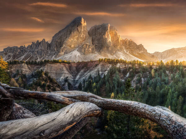 Photograph David Ilkovic Orange Sunset on One Eyeland