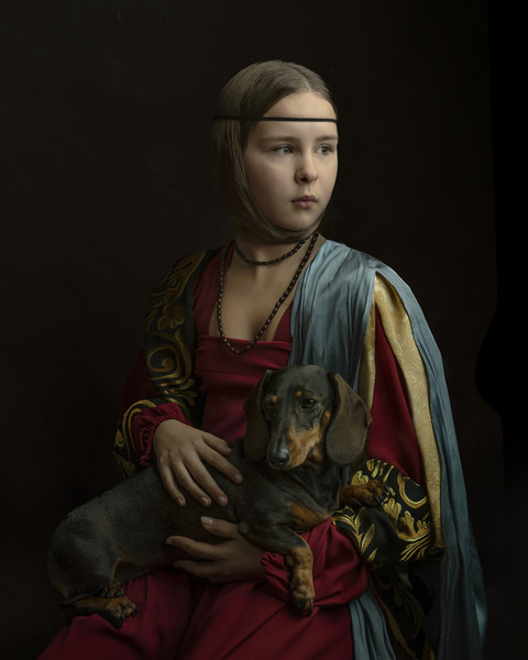 Photograph Diana Trillo Lady With Dog on One Eyeland