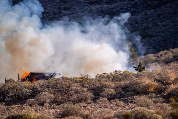 Photograph Arianna Grainey San Tan Mountain Fire on One Eyeland