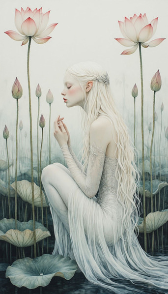 Photograph Dina Poluhina Loneliness And Flowers on One Eyeland