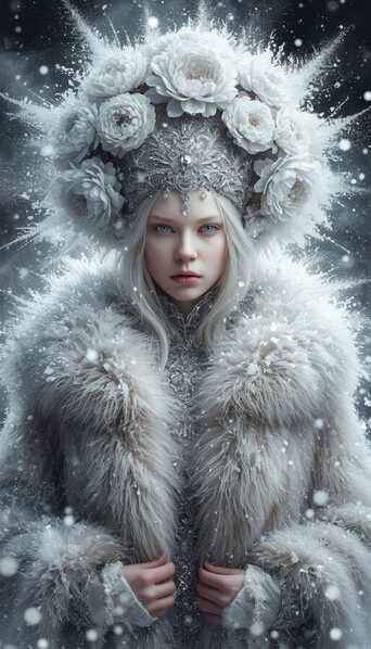 Photograph Dina Poluhina Snow Lady on One Eyeland