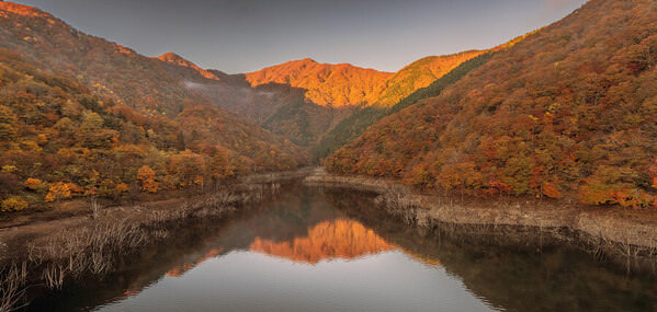 Photograph Mel Yukiina Silent Gorge In Amber Hues on One Eyeland