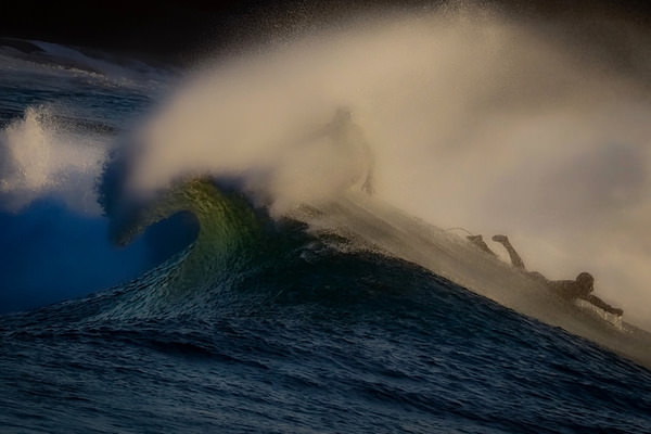 Photograph Erica Mitchell Surfers In Spray on One Eyeland