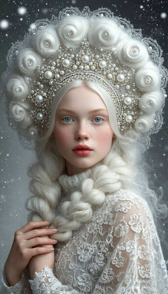 Photograph Dina Poluhina Snow Maiden on One Eyeland