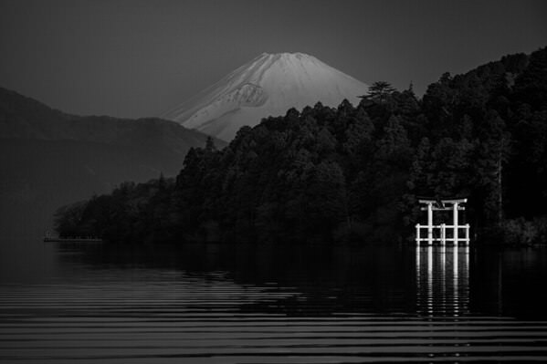 Photograph Tomoaki Katsuba Silverchrome Fuji And Torii on One Eyeland