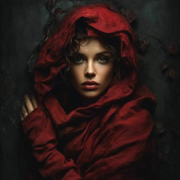 Photograph Flora Paulina Red Riding Hood on One Eyeland