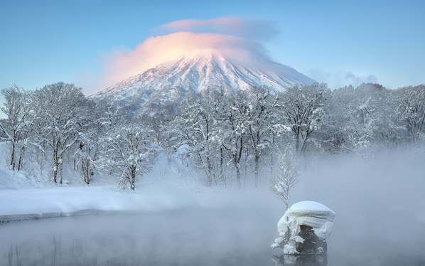 Photograph Yuusei Nagahata Mount Yotei In Midwinter on One Eyeland