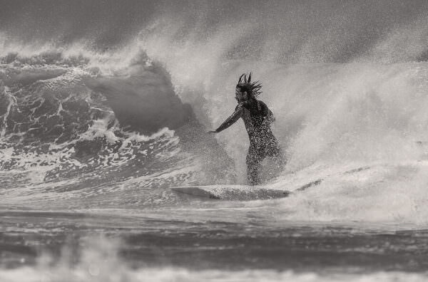 Photograph Steve Turner Flying Hair on One Eyeland