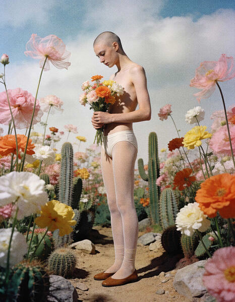 Photograph Luzzitelli Danieli In The Desert on One Eyeland