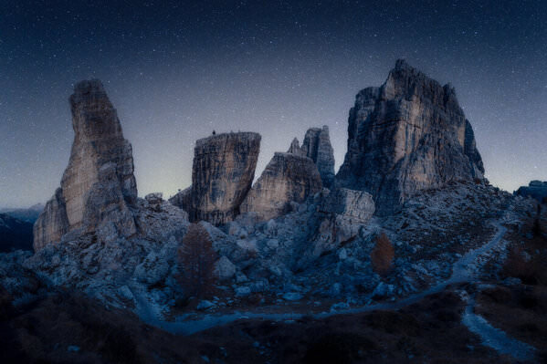 Photograph David Ilkovic Cold Night In Dolomites on One Eyeland