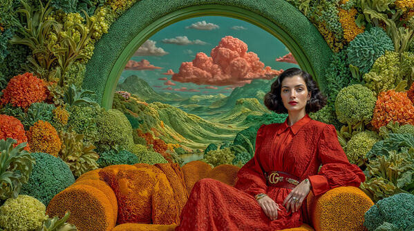Photograph Ddiarte Ddiarte Woman Seated At The Threshold Of Eden on One Eyeland