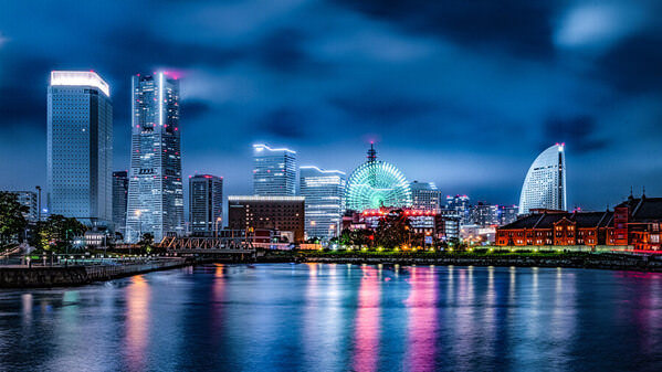 Photograph Ryuhei Suguri Yokohama Nightscape on One Eyeland