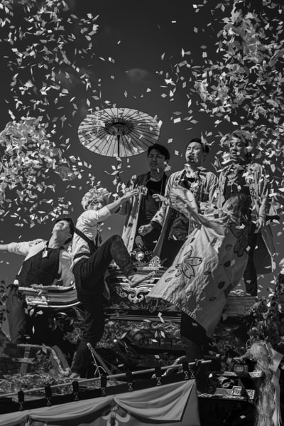Photograph Mel Yukiina Confetti Storm on One Eyeland
