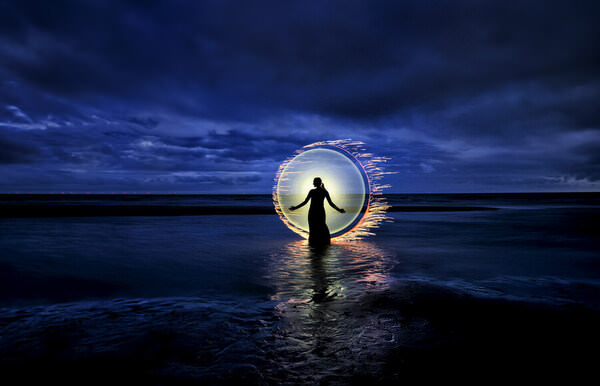 Photograph Laimute Kuriene Lightpainting Creating A Frozen Moment on One Eyeland