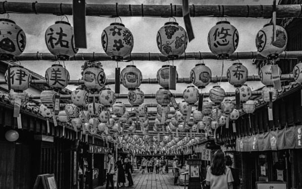 Photograph Mel Yukiina Corridor Of Lanterns on One Eyeland