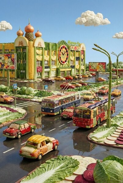 Photograph Irina Babikova Vegetable City on One Eyeland