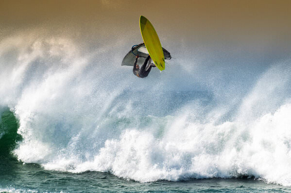 Photograph Ben Welsh Extreme Windsurfing on One Eyeland