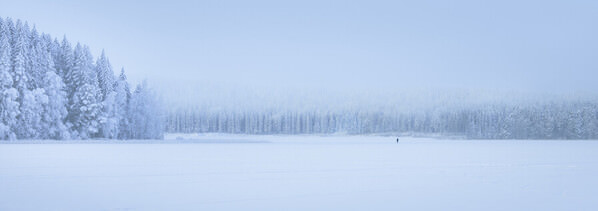 Photograph Petri Damsten Lonely Skier on One Eyeland