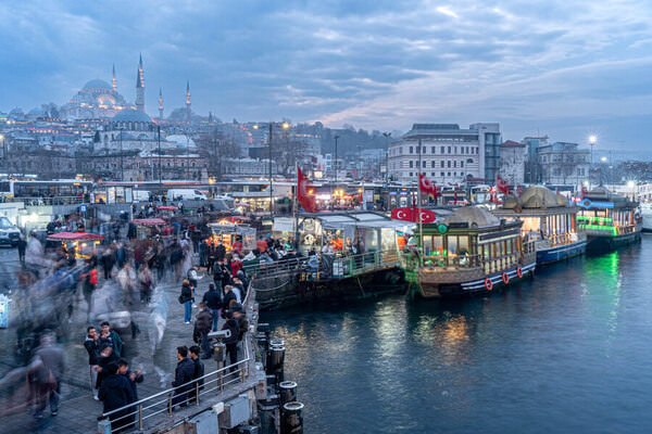 Photograph Taymuraz Gumerov Evening Breath Of Galata Pier on One Eyeland