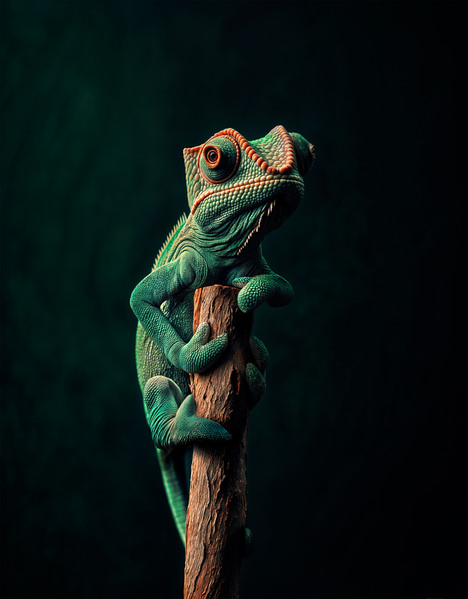 Photograph Luzzitelli Danieli Chameleon on One Eyeland