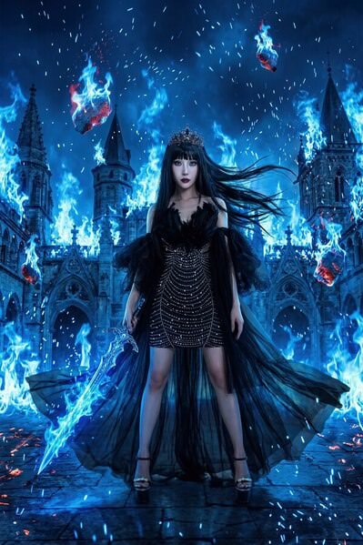 Photograph Strat Cast Queen Of The Blue Flame on One Eyeland