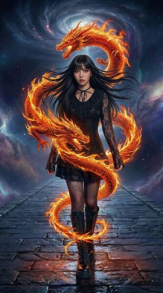 Photograph Strat Cast The Girl Wrapped In A Dragon on One Eyeland