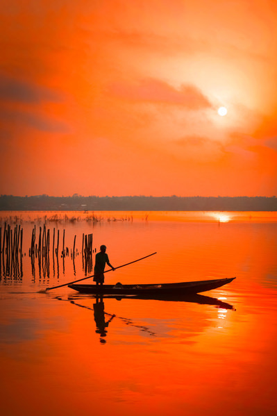 Photograph Taymuraz Gumerov Crimson Nakuru Sunset on One Eyeland