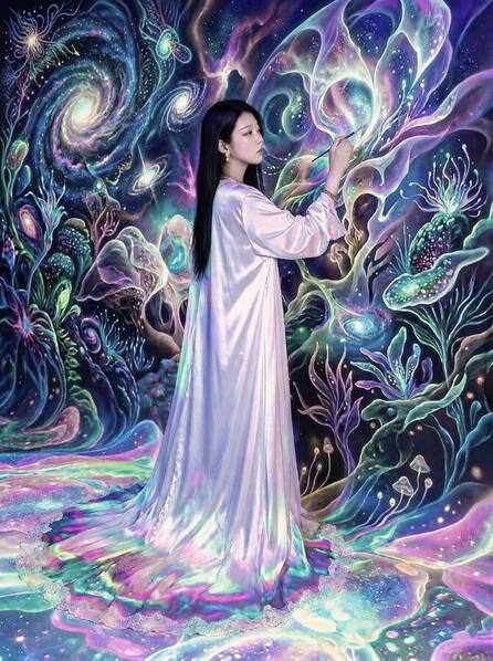 Photograph Strat Cast A Woman Painting Fantasy on One Eyeland