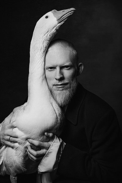 Photograph Ekaterina Sigat Pavel And The Goose on One Eyeland