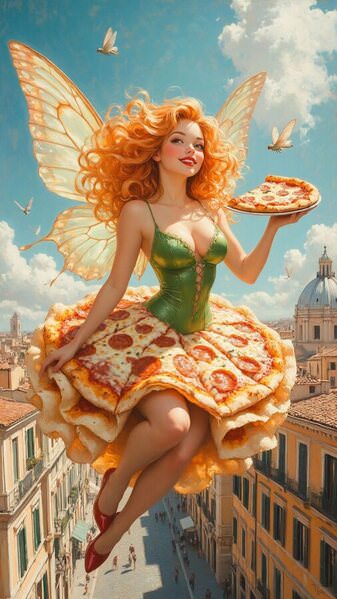 Photograph Olga Revkina Italian Pizza Fairy on One Eyeland