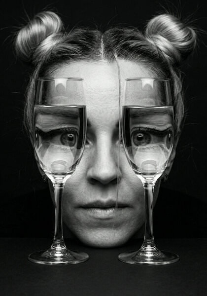 Photograph Ludmila Samsonova Through Transparency on One Eyeland