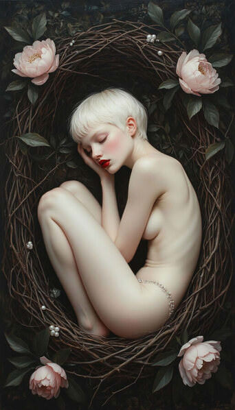 Photograph Dina Poluhina Merging With Nature on One Eyeland