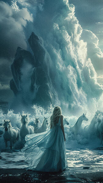 Photograph Kseniya Gulkova The Lady Of The White Horses on One Eyeland