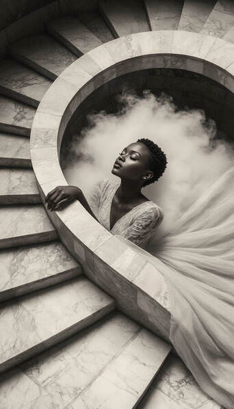 Photograph Helena Zlenko Marble Staircase on One Eyeland