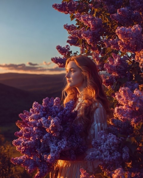 Photograph Kseniya Gulkova Lilac And Sunset Light on One Eyeland