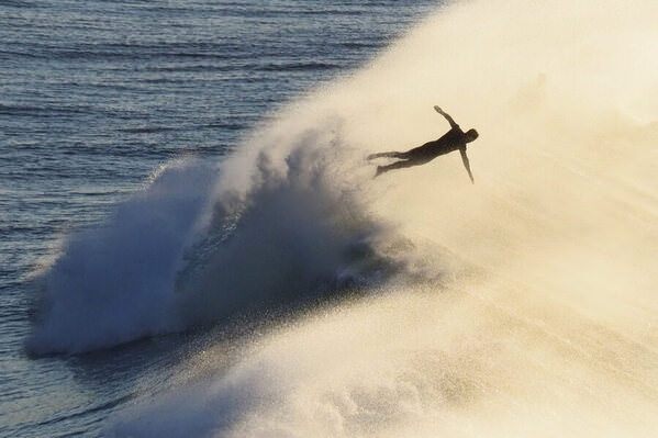 Photograph Erica Mitchell Flying Man on One Eyeland