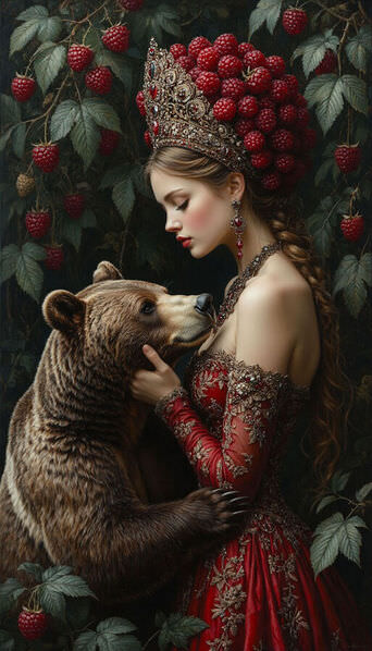 Photograph Dina Poluhina Beauty And The Bear on One Eyeland