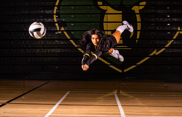 Photograph Arianna Grainey Basha High Volleyball Media Day on One Eyeland